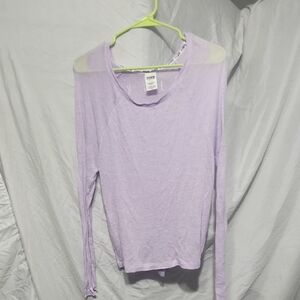 PINK Brand Light Purple Long Sleeve Blouse